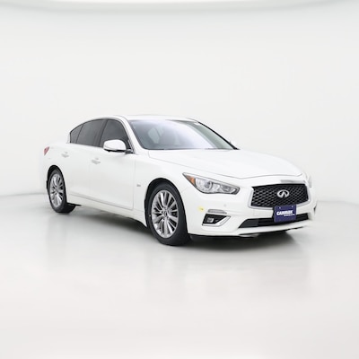 White 2019 Infiniti Q50 Luxe