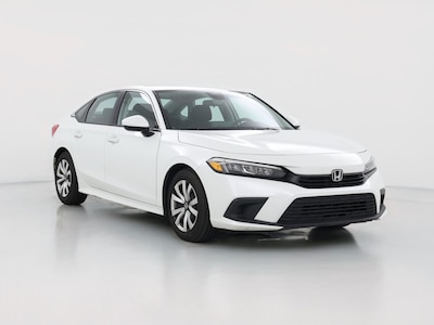 White 2022 Honda Civic LX