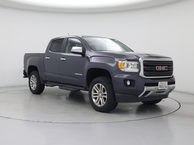 Gray 2015 GMC Canyon SLT Crew Cab 4WD Pickup Truck Four-Wheel Drive Automatic