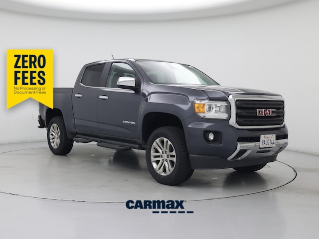 Gray 2015 GMC Canyon SLT Crew Cab 4WD Pickup Truck Four-Wheel Drive Automatic