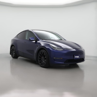 Blue 2022 Tesla Model Y Performance