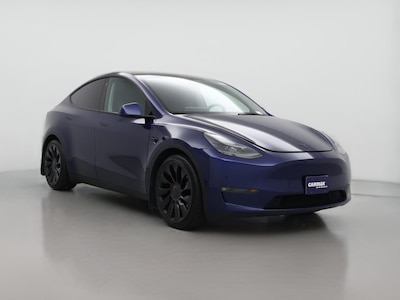 Blue 2022 Tesla Model Y Performance
