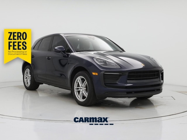 Blue 2022 Porsche Macan AWD SUV / Crossover All-Wheel Drive Automatic