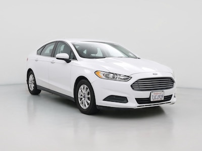 White 2015 Ford Fusion S