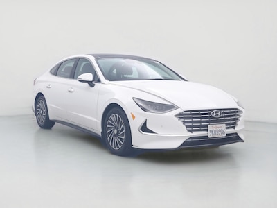 White 2023 Hyundai Sonata Hybrid Limited