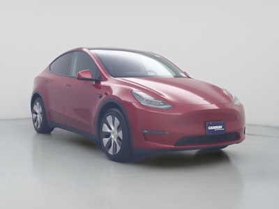 Red 2021 Tesla Model Y Long Range