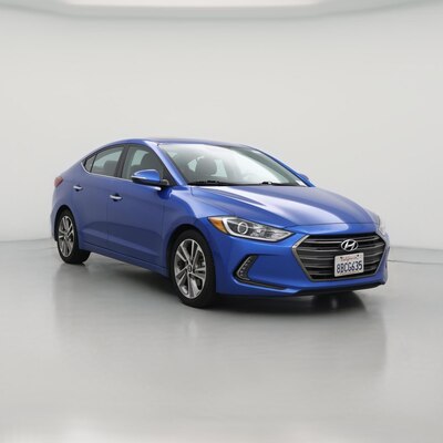 Blue 2017 Hyundai Elantra Limited