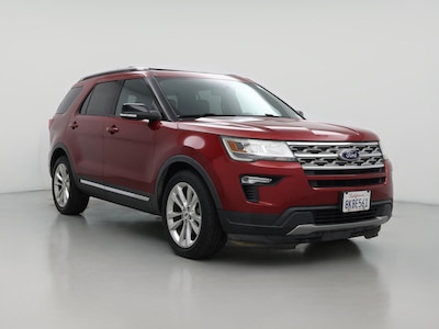 Red 2018 Ford Explorer XLT