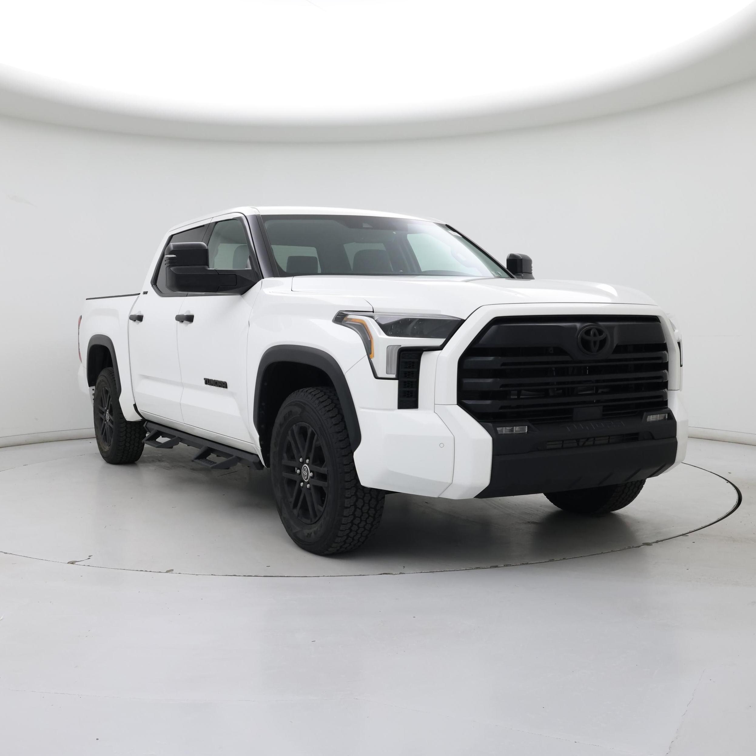 White 2022 Toyota Tundra SR5 CrewMax Cab 4WD Pickup Truck Four-Wheel Drive Automatic