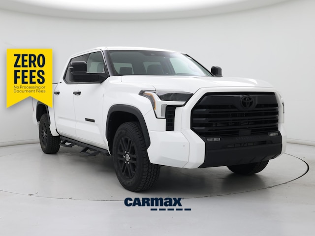 White 2022 Toyota Tundra SR5 CrewMax Cab 4WD Pickup Truck Four-Wheel Drive Automatic