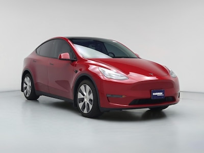 Red 2021 Tesla Model Y Long Range