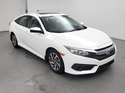 White 2018 Honda Civic EX