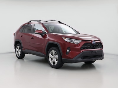Red 2021 Toyota RAV4 Hybrid XLE Premium