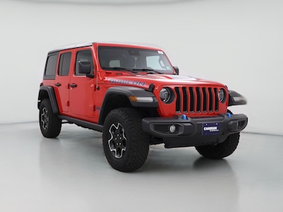 Red 2022 Jeep Wrangler 4XE PHEV Unlimited Rubicon