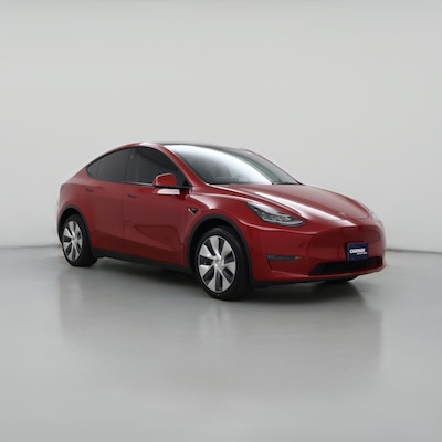 Red 2023 Tesla Model Y Long Range