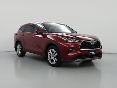 Red 2023 Toyota Highlander Platinum