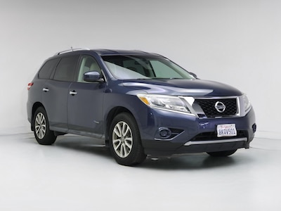Blue 2014 Nissan Pathfinder Hybrid SV