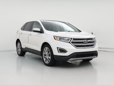 White 2017 Ford Edge Titanium