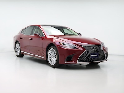 Red 2018 Lexus LS 500