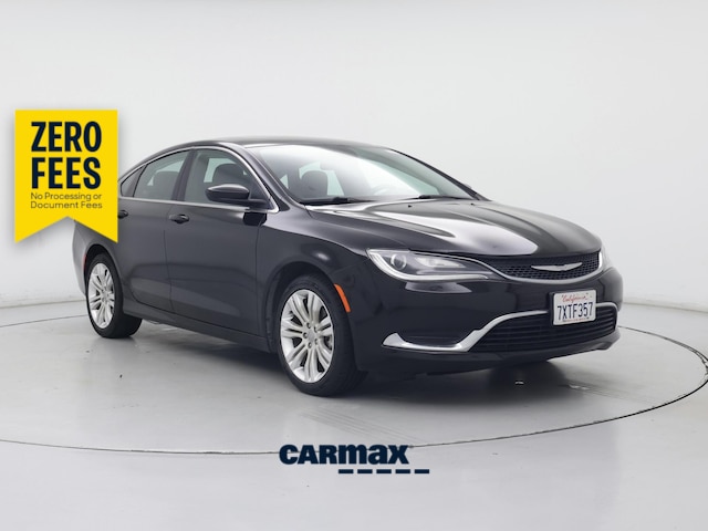 Black 2016 Chrysler 200 Sedan Front-Wheel Drive Automatic