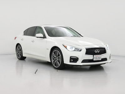 White 2015 Infiniti Q50 Hybrid S