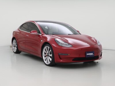 Red 2019 Tesla Model 3 Performance