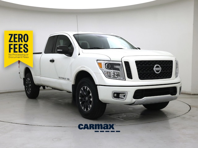 White 2018 Nissan Titan PRO-4X King Cab 4WD Pickup Truck Four-Wheel Drive Automatic