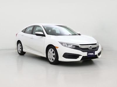 White 2016 Honda Civic LX