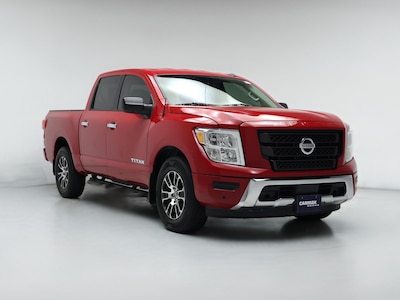 Red 2021 Nissan Titan SV