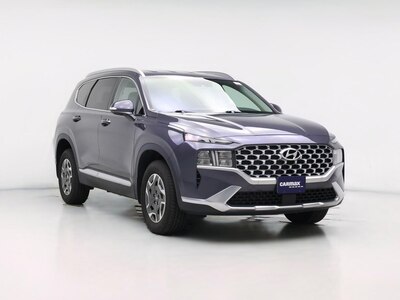 Gray 2022 Hyundai Santa Fe Hybrid Blue