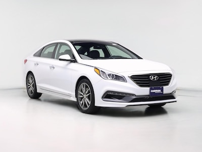 White 2015 Hyundai Sonata Sport