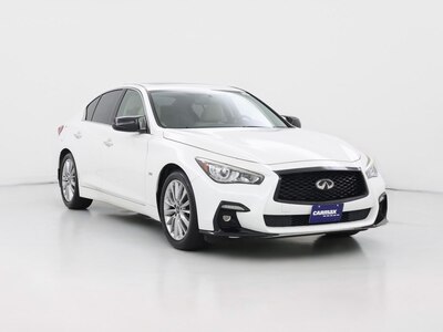 White 2018 Infiniti Q50 Luxe