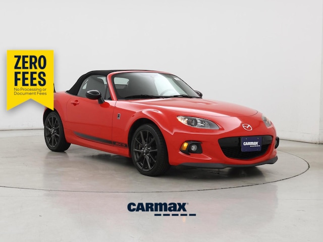 Red 2015 Mazda MX-5 Miata Club Convertible Convertible Rear-Wheel Drive Automatic