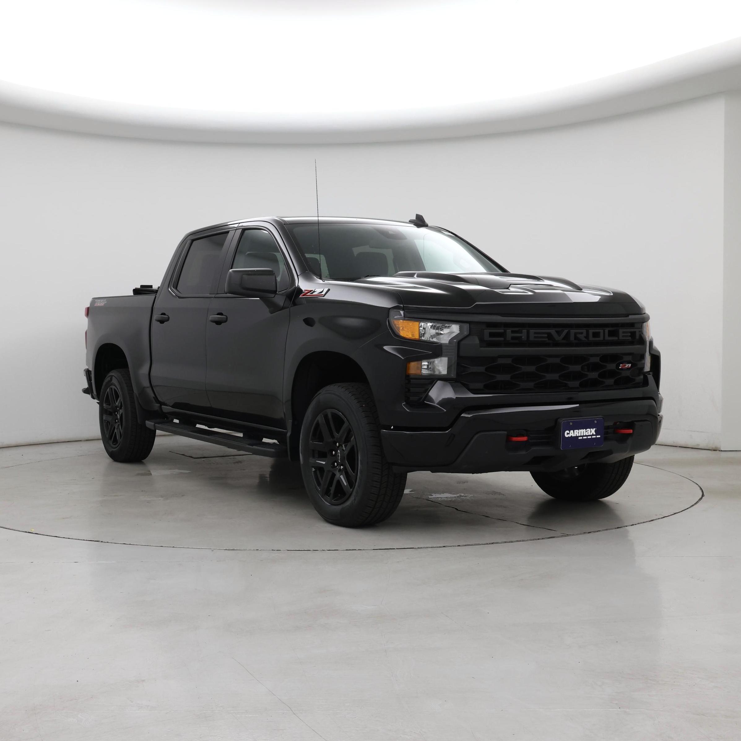 Black 2022 Chevrolet Silverado 1500 Pickup Truck Four-Wheel Drive Automatic