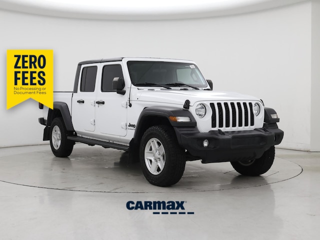 White 2020 Jeep Gladiator Pickup Truck Four-Wheel Drive Manual