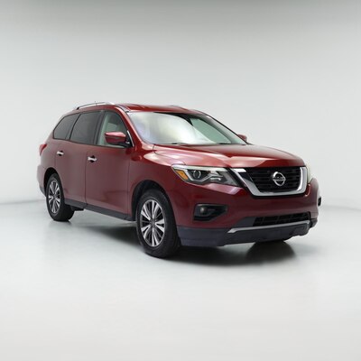 Red 2017 Nissan Pathfinder SV