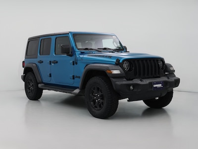 Blue 2020 Jeep Wrangler Unlimited Sport