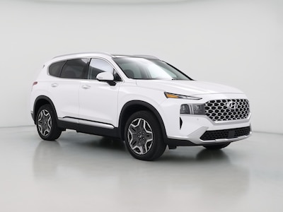 White 2021 Hyundai Santa Fe Hybrid Limited