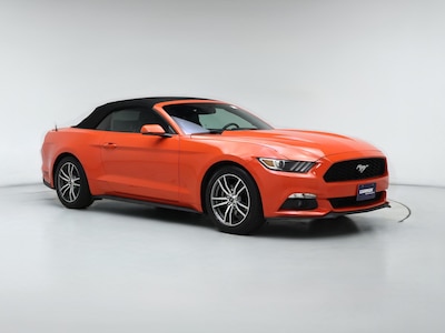 Orange 2016 Ford Mustang Ecoboost Premium