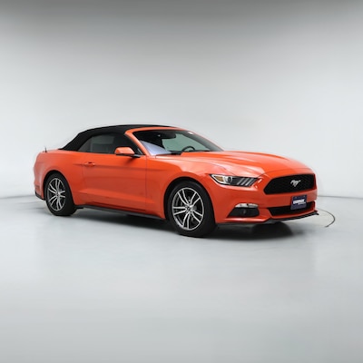 Orange 2016 Ford Mustang Ecoboost Premium
