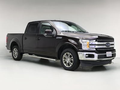 Red 2018 Ford F150 Lariat