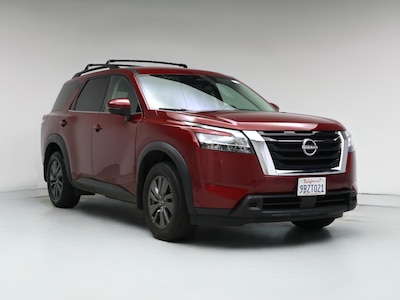 Red 2022 Nissan Pathfinder SV