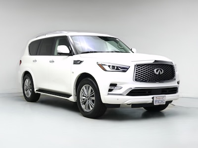 White 2020 Infiniti QX80 Luxe