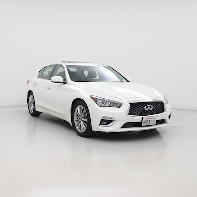 White 2019 Infiniti Q50 Luxe