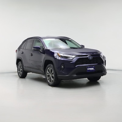 Blue 2022 Toyota RAV4 Hybrid XLE Premium