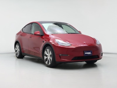 Red 2021 Tesla Model Y Long Range