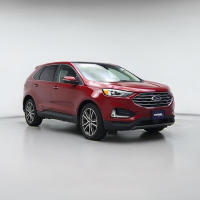 Red 2020 Ford Edge Titanium