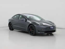 Gray 2021 Tesla Model 3 Performance