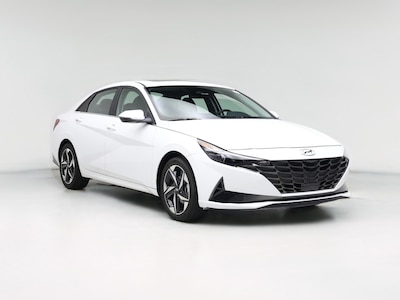 White 2023 Hyundai Elantra Hybrid Limited