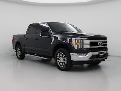 Blue 2021 Ford F150 Lariat